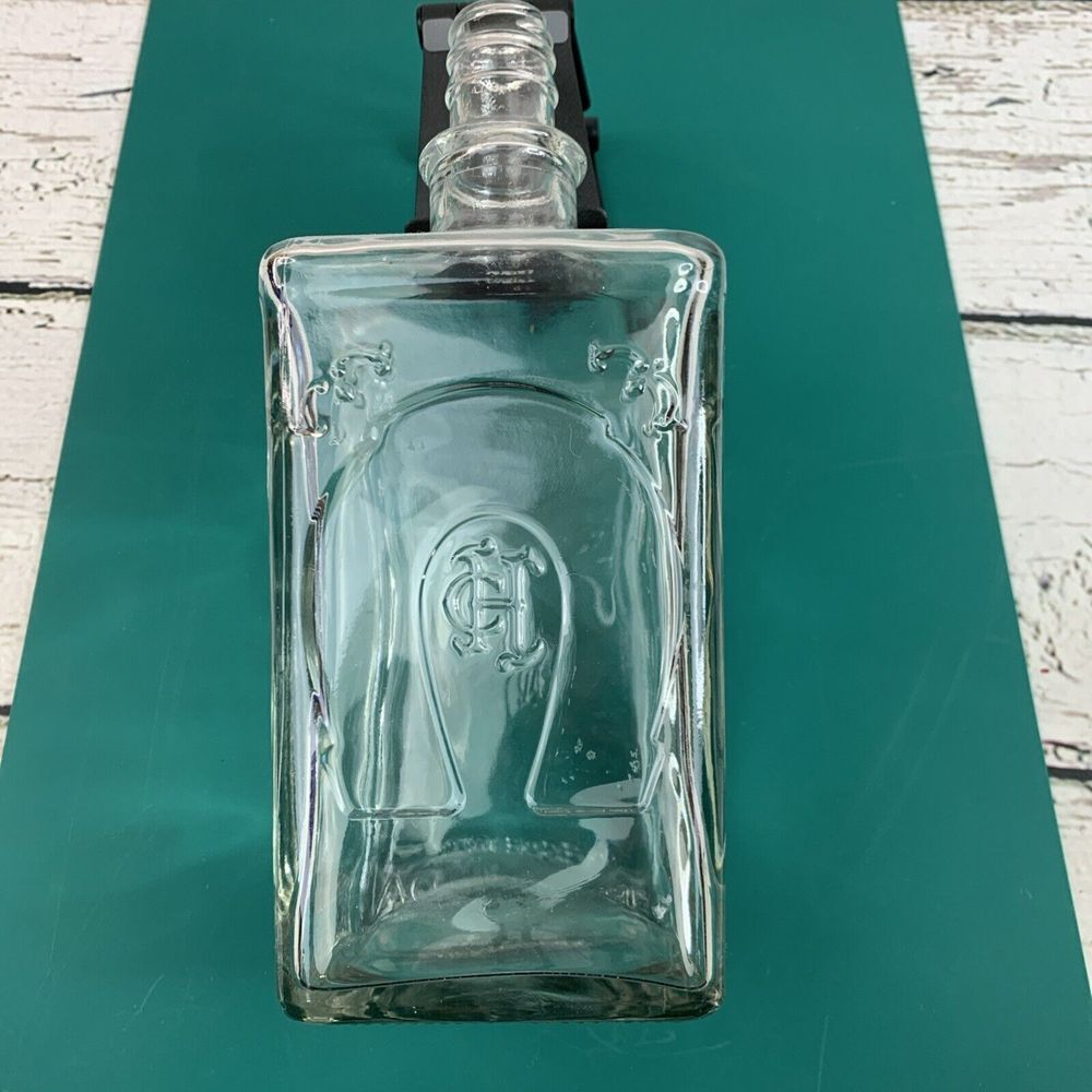 Herradura Original Tequila- Clear, Empty Glass‎ Bottle - 1 Liter size w/o Cap
